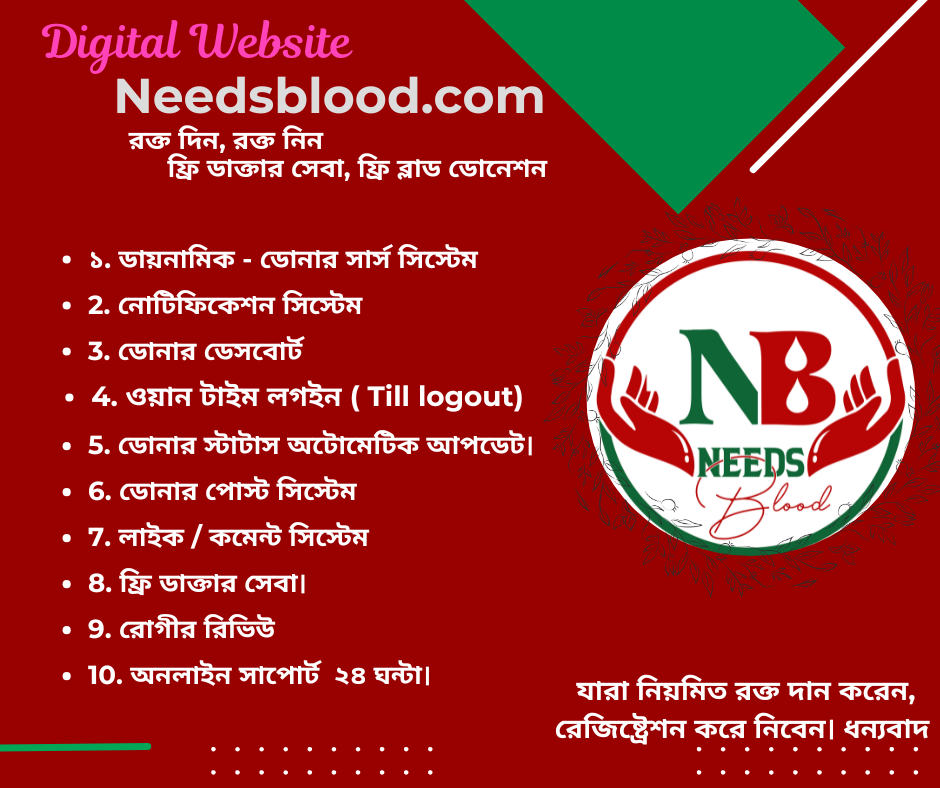 Find blood donors & Free doctor consultation  in Bangladesh.
